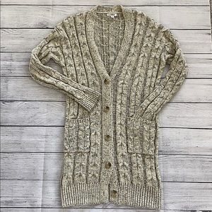 Cable Knit Cardigan Sweater